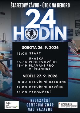 24 hodin �tafeta v plav�n� s ploutvemi